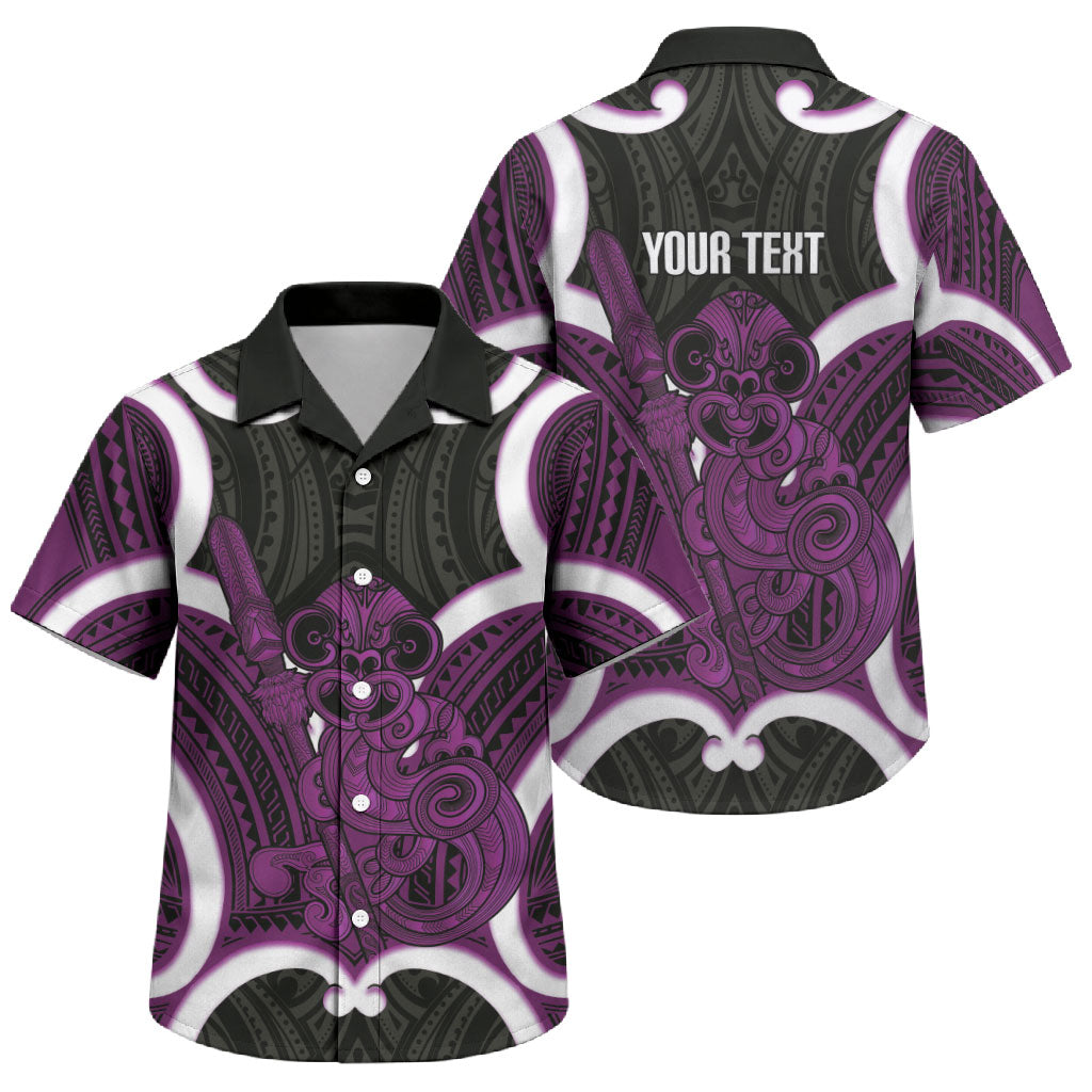 Waiporoporo Aotearoa Atua Tumatauenga Personalised Family Matching Mermaid Dress and Hawaiian Shirt Maori God Of War Tiki With Taiaha