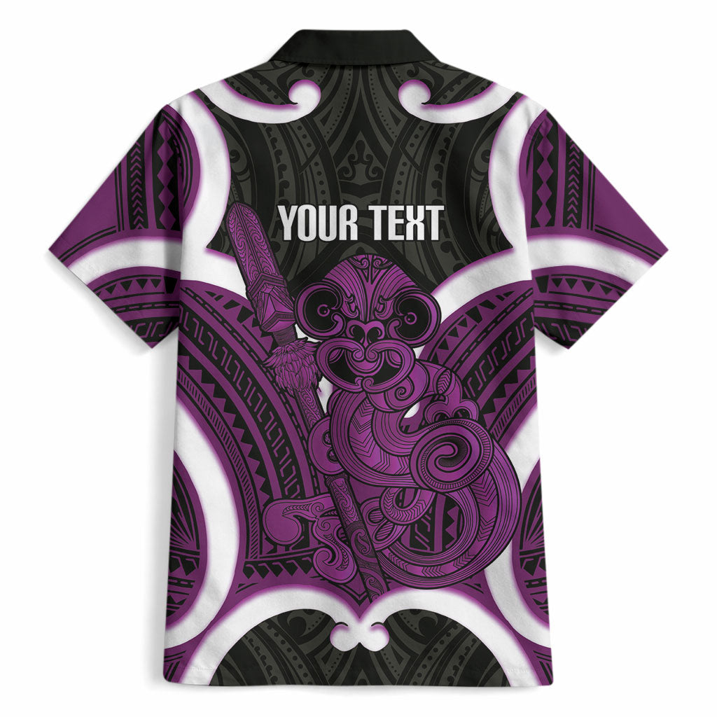 Waiporoporo Aotearoa Atua Tumatauenga Personalised Hawaiian Shirt Maori God Of War Tiki With Taiaha
