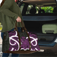 Waiporoporo Aotearoa Atua Tumatauenga Personalised Travel Bag Maori God Of War Tiki With Taiaha LT14 - Polynesian Pride