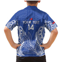 Custom Manu Samoa Rugby 2024 Family Matching Mermaid Dress and Hawaiian Shirt Go Champions Samoan Tattoo LT14 - Polynesian Pride