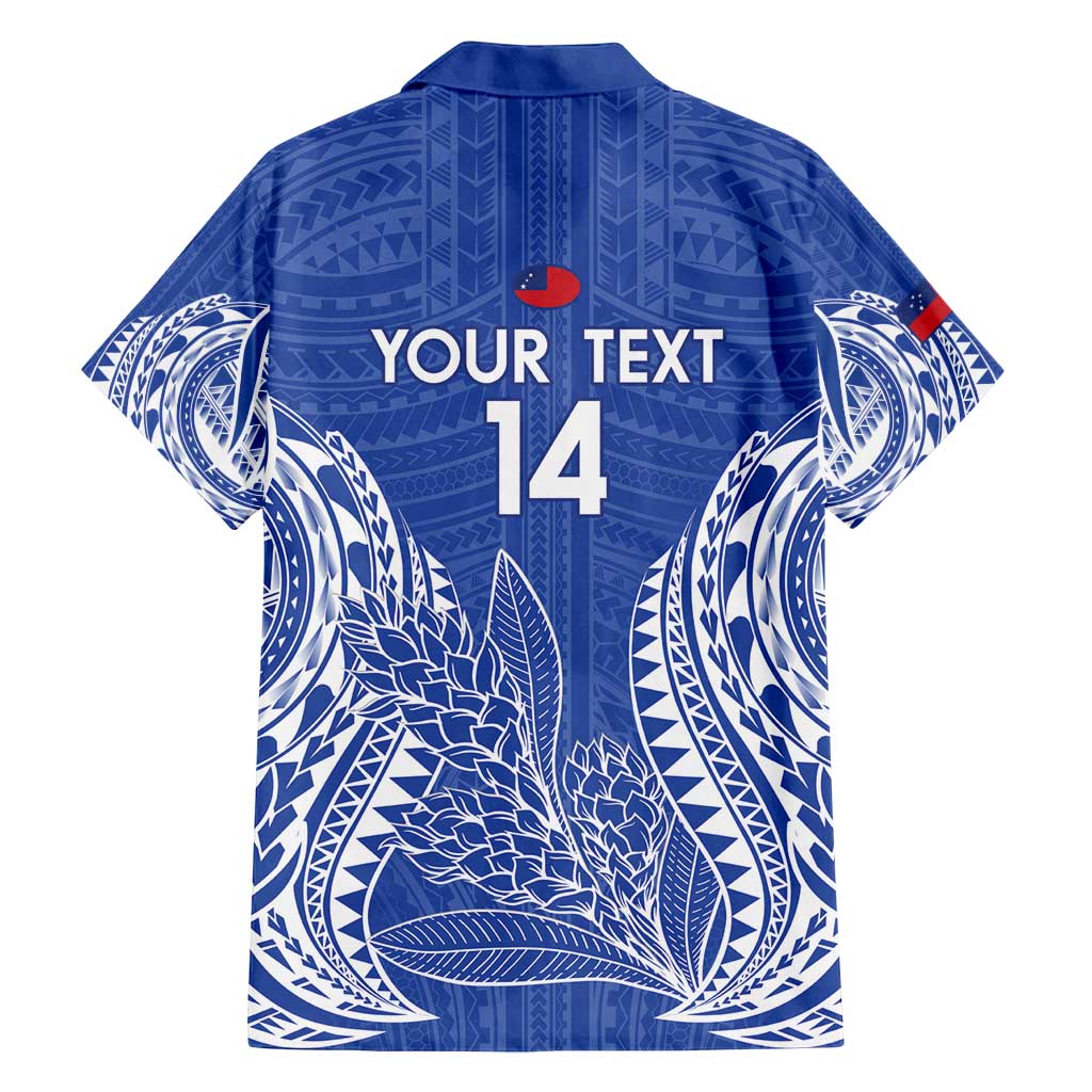 Custom Manu Samoa Rugby 2024 Family Matching Off Shoulder Maxi Dress and Hawaiian Shirt Go Champions Samoan Tattoo LT14 - Polynesian Pride