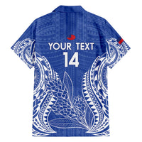 Custom Manu Samoa Rugby 2024 Family Matching Off Shoulder Short Dress and Hawaiian Shirt Go Champions Samoan Tattoo LT14 - Polynesian Pride