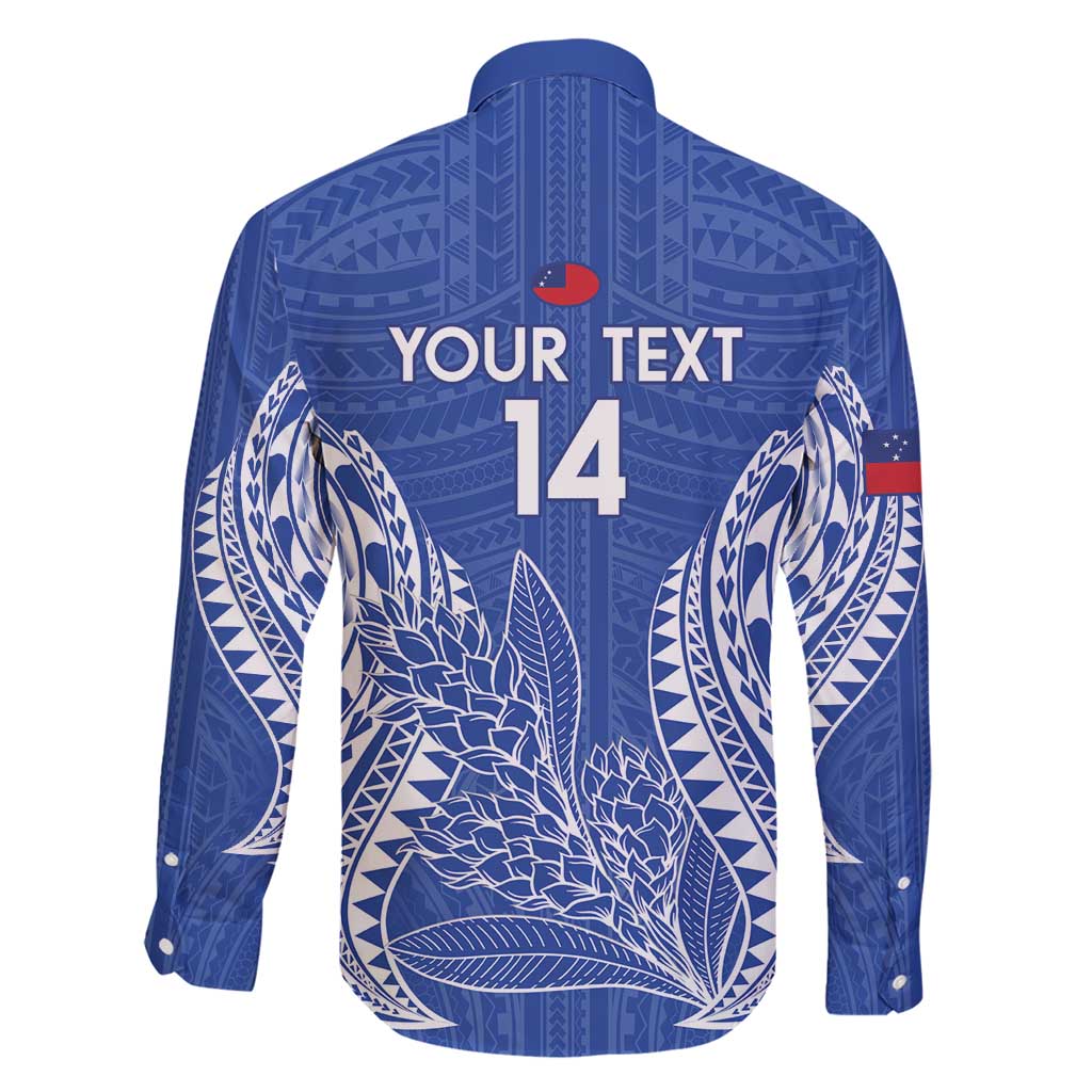 Custom Manu Samoa Rugby 2024 Family Matching Short Sleeve Bodycon Dress and Hawaiian Shirt Go Champions Samoan Tattoo LT14 - Polynesian Pride