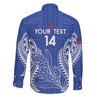Custom Manu Samoa Rugby 2024 Family Matching Short Sleeve Bodycon Dress and Hawaiian Shirt Go Champions Samoan Tattoo LT14 - Polynesian Pride