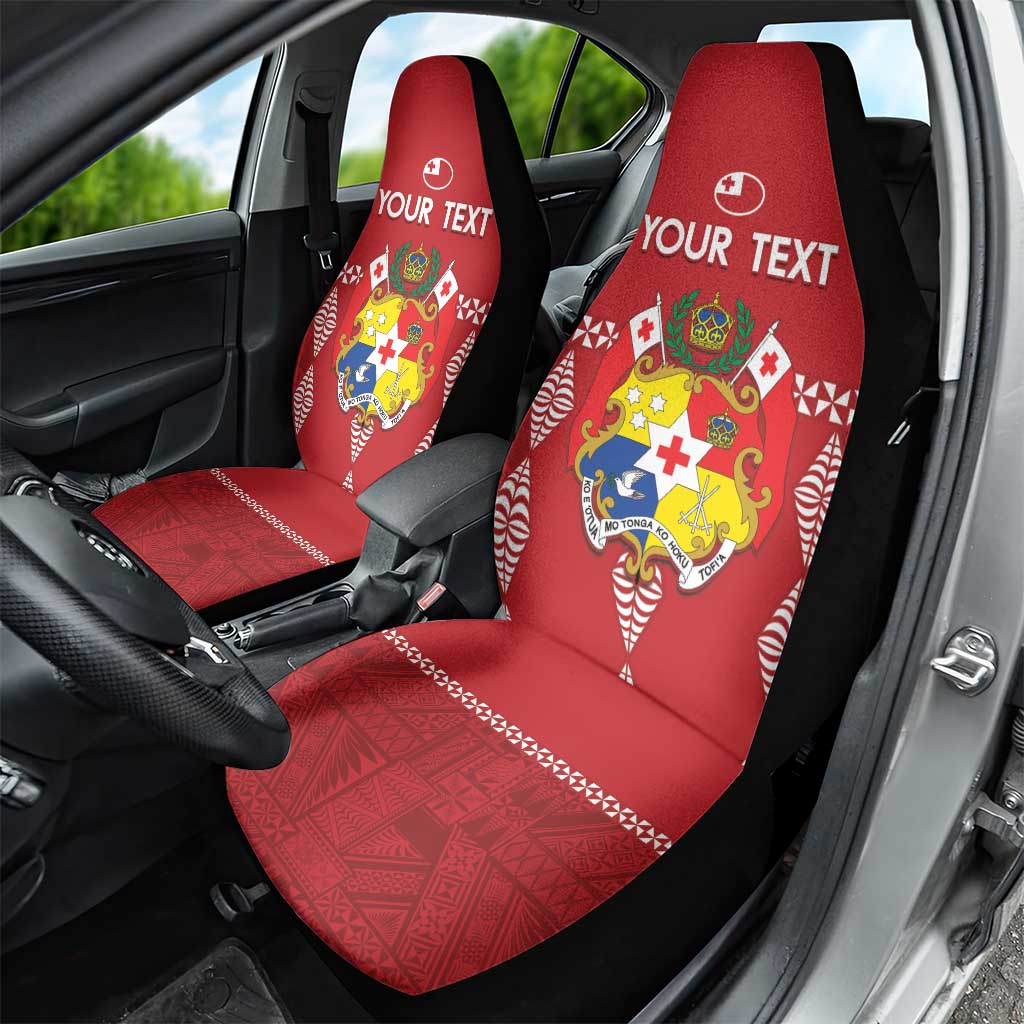 Custom Tonga Rugby 2024 Car Seat Cover Go Champions Ikale Tahi Ngatu Pattern LT14 - Polynesian Pride