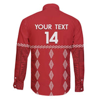 Custom Tonga Rugby 2024 Family Matching Mermaid Dress and Hawaiian Shirt Go Champions Ikale Tahi Ngatu Pattern LT14 - Polynesian Pride