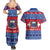 Personalised Samoa Christmas Couples Matching Summer Maxi Dress and Hawaiian Shirt Samoan Coat Of Arms Manuia Le Kirisimas LT14 - Polynesian Pride