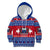 Personalised Samoa Christmas Kid Hoodie Samoan Coat Of Arms Manuia Le Kirisimas LT14 Hoodie Blue - Polynesian Pride