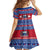 Personalised Samoa Christmas Kid Short Sleeve Dress Samoan Coat Of Arms Manuia Le Kirisimas LT14 - Polynesian Pride