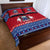 Personalised Samoa Christmas Quilt Bed Set Samoan Coat Of Arms Manuia Le Kirisimas LT14 - Polynesian Pride