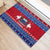 Personalised Samoa Christmas Rubber Doormat Samoan Coat Of Arms Manuia Le Kirisimas LT14 - Polynesian Pride