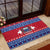 Personalised Samoa Christmas Rubber Doormat Samoan Coat Of Arms Manuia Le Kirisimas LT14 - Polynesian Pride