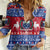 Personalised Samoa Christmas Women Casual Shirt Samoan Coat Of Arms Manuia Le Kirisimas LT14 Female Blue - Polynesian Pride