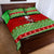 Personalised Hawaii Christmas Quilt Bed Set Mele Kalikimaka Hawaiian Santa Tropical Vibes LT14 - Polynesian Pride