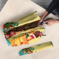 Hawaii Christmas Mele Kalikimaka Umbrella Santa Decorating Xmas Palm Tree Tropical Vibes LT14 - Polynesian Pride