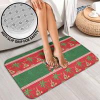 Hawaii Christmas Mele Kalikimaka Bathroom Set Aloha Turtle Santa With Ukulele LT14 - Polynesian Pride