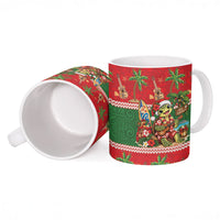 Hawaii Christmas Mele Kalikimaka Ceramic Mug Aloha Turtle Santa With Ukulele LT14 - Polynesian Pride