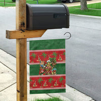 Hawaii Christmas Mele Kalikimaka Garden Flag Aloha Turtle Santa With Ukulele LT14 - Polynesian Pride