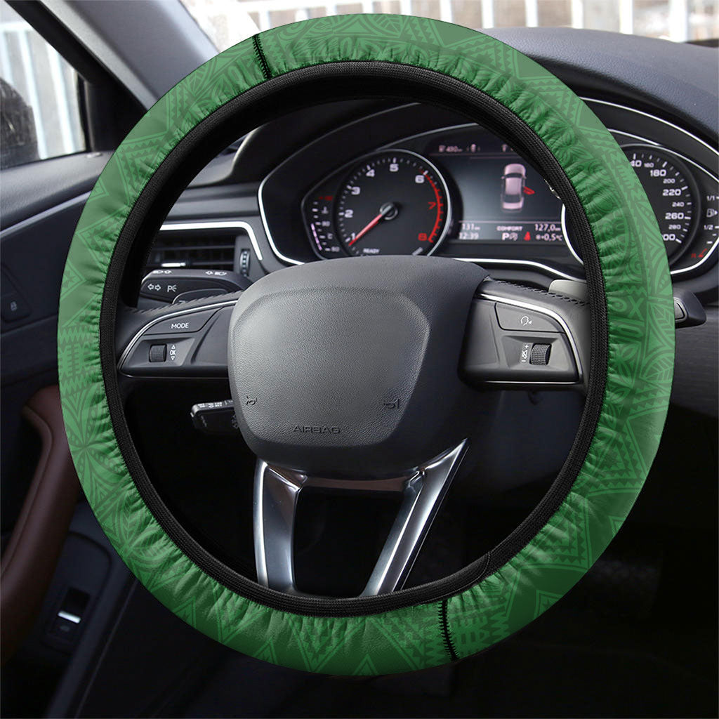 Hawaii Christmas Mele Kalikimaka Steering Wheel Cover Aloha Turtle Santa With Ukulele LT14 - Polynesian Pride