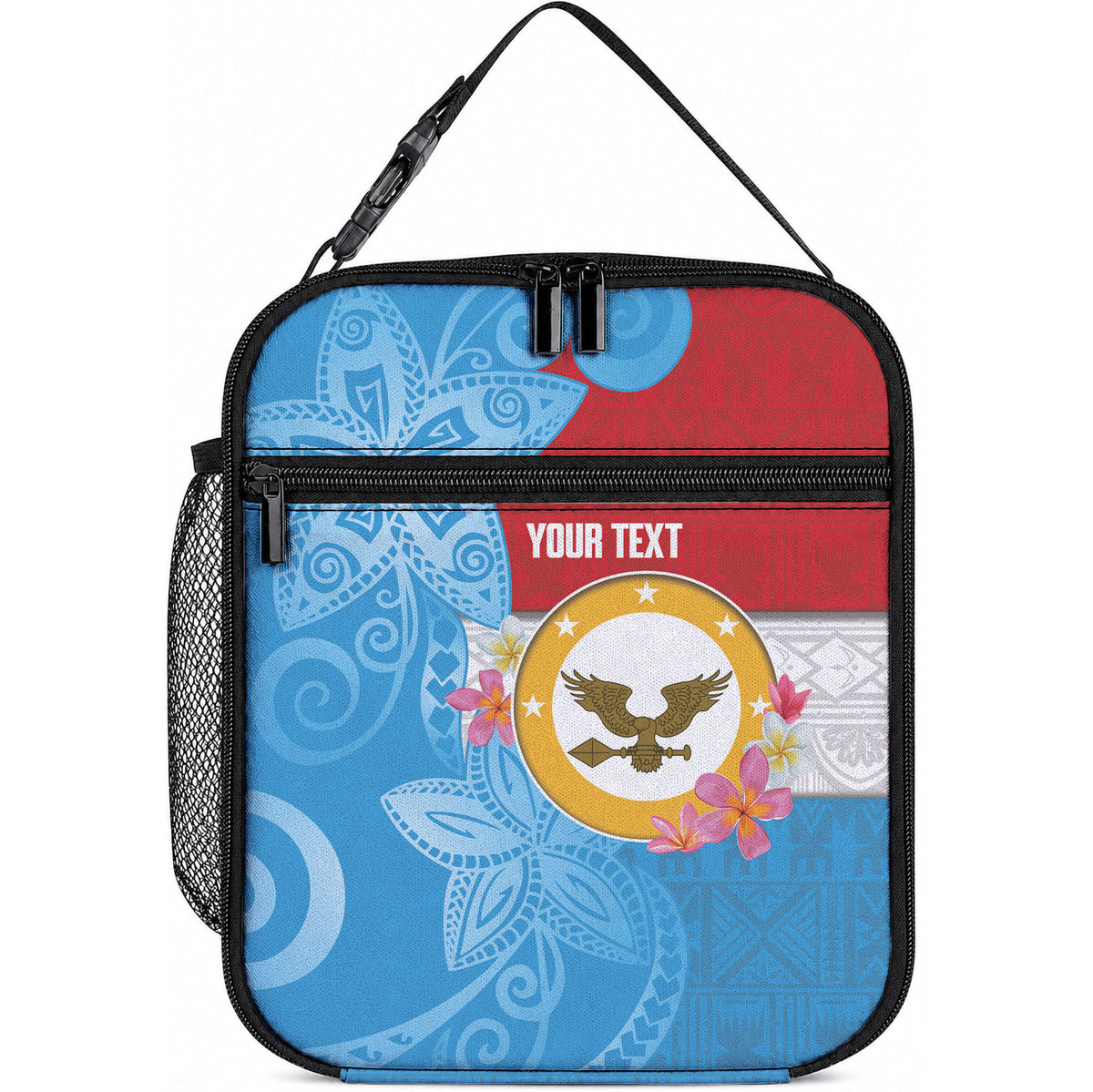 Personalised Malaita Province Day Lunch Bag Solomon Islands Maramapaina Flag Color LT14 10.2 × 8.3 × 4.3 inch Blue - Polynesian Pride