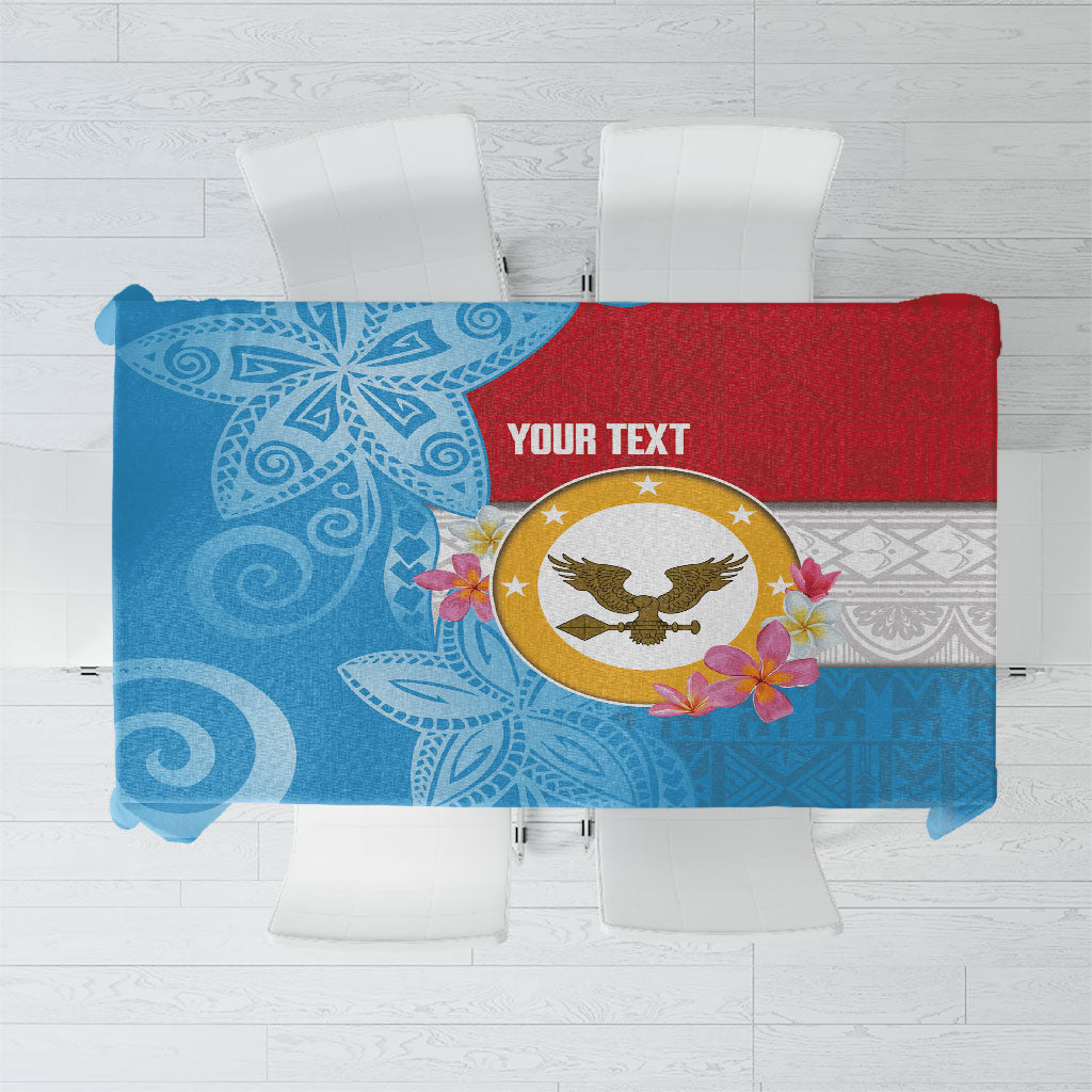 Personalised Malaita Province Day Tablecloth Solomon Islands Maramapaina Flag Color LT14 Blue - Polynesian Pride