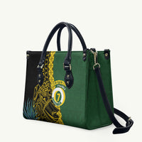 Western Province Day Leather Bag Wes Provins Nguzunguzu Symbol LT14 Green - Polynesian Pride