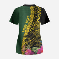 Personalised Western Province Day Scrub Top Wes Provins Nguzunguzu Symbol LT14 - Polynesian Pride