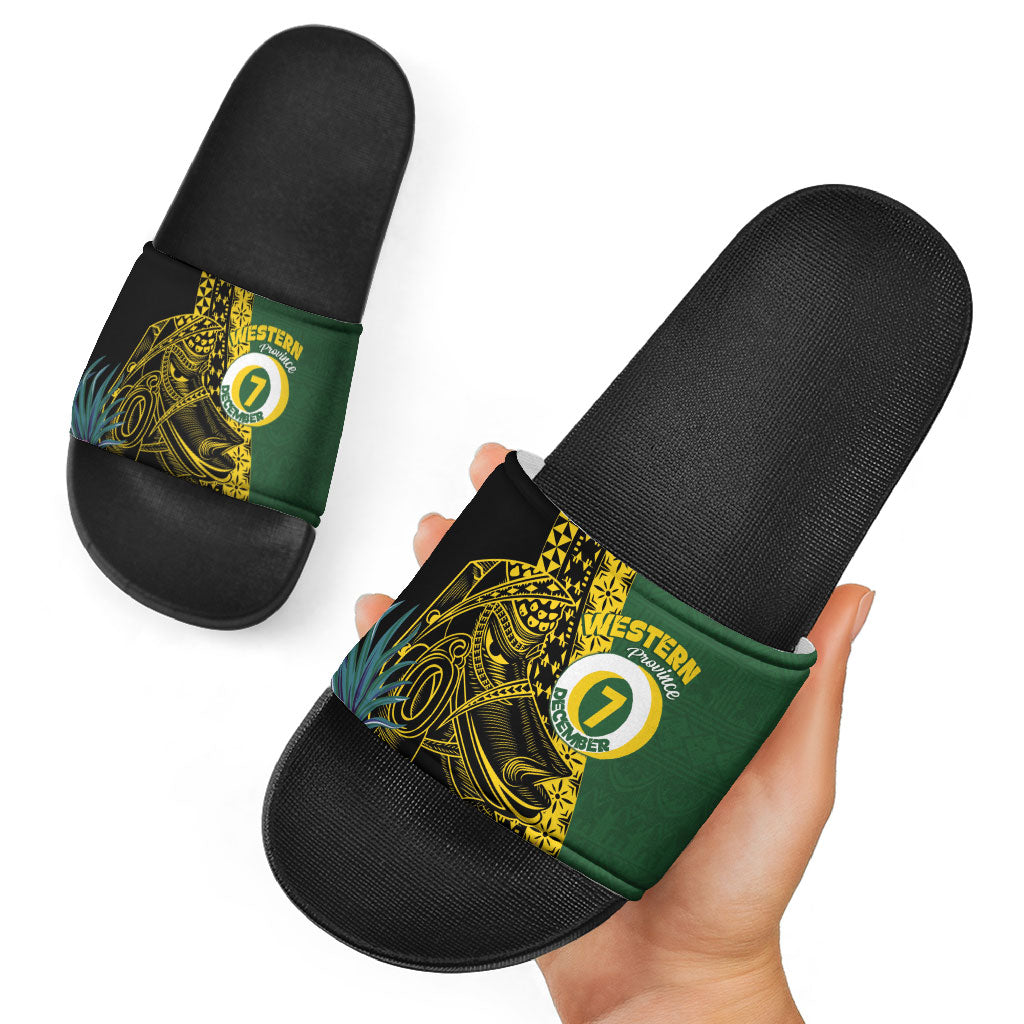 Western Province Day Slide Sandals Wes Provins Nguzunguzu Symbol LT14 - Polynesian Pride