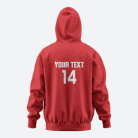 Mate Maa Tonga Rugby Custom Zip Hoodie 2026 Tongan Ngatu Pattern Red LT14 - Polynesian Pride