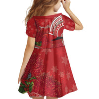 Personalized Mele Kalikimaka Hawaii Family Matching Off The Shoulder Long Sleeve Dress and Hawaiian Shirt I'iwi Bird With Ohia Lehua - Red Color LT14 - Polynesian Pride