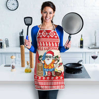 Hawaii Christmas Six Seven Apron Mele Kalikimaka Funny Santa 67 Gen Alpha Slang - Polynesian Pride