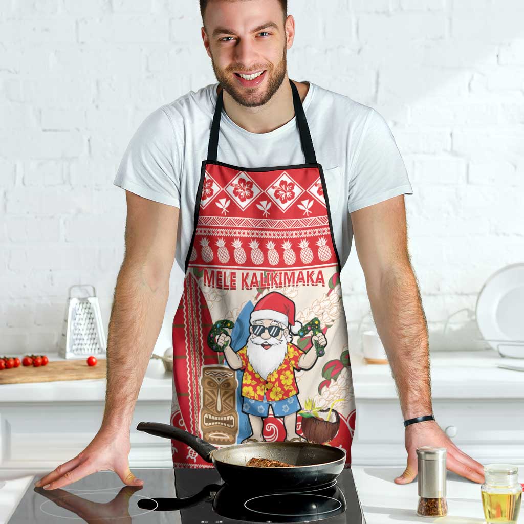 Hawaii Christmas Six Seven Apron Mele Kalikimaka Funny Santa 67 Gen Alpha Slang - Polynesian Pride