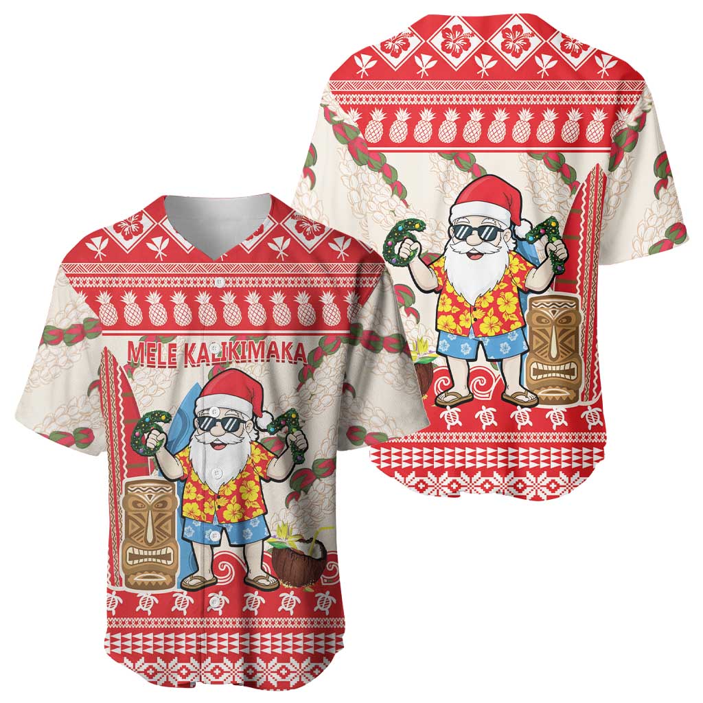 Hawaii Christmas Six Seven Baseball Jersey Mele Kalikimaka Funny Santa 67 Gen Alpha Slang - Polynesian Pride