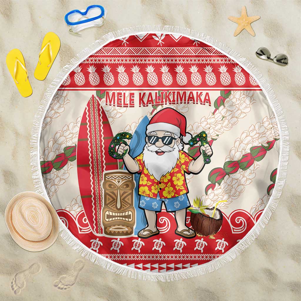 Hawaii Christmas Six Seven Beach Blanket Mele Kalikimaka Funny Santa 67 Gen Alpha Slang - Polynesian Pride