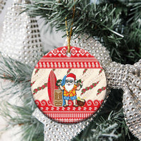 Hawaii Christmas Six Seven Ceramic Ornament Mele Kalikimaka Funny Santa 67 Gen Alpha Slang - Polynesian Pride
