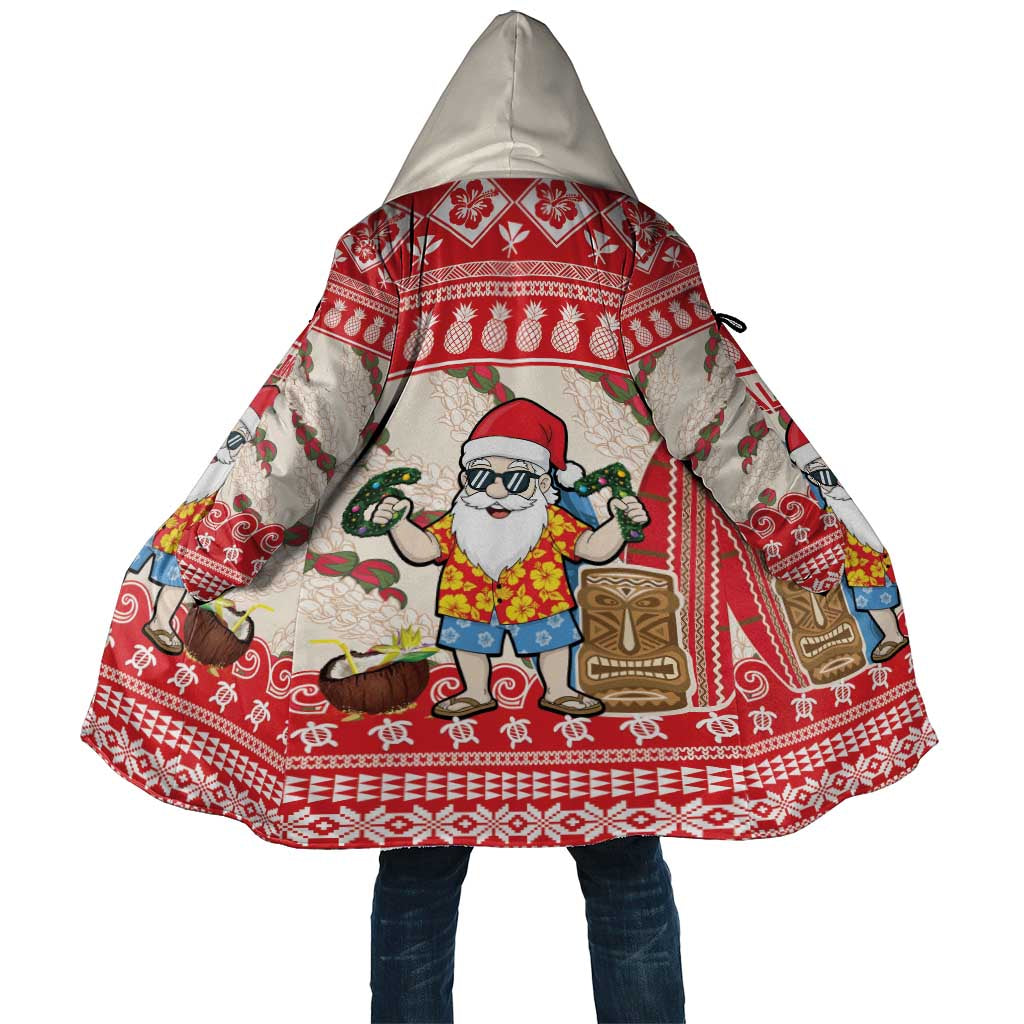 Hawaii Christmas Six Seven Cloak Mele Kalikimaka Funny Santa 67 Gen Alpha Slang LT14 Unisex Red - Polynesian Pride