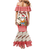 Hawaii Christmas Six Seven Family Matching Mermaid Dress and Hawaiian Shirt Mele Kalikimaka Funny Santa 67 Gen Alpha Slang LT14 - Polynesian Pride