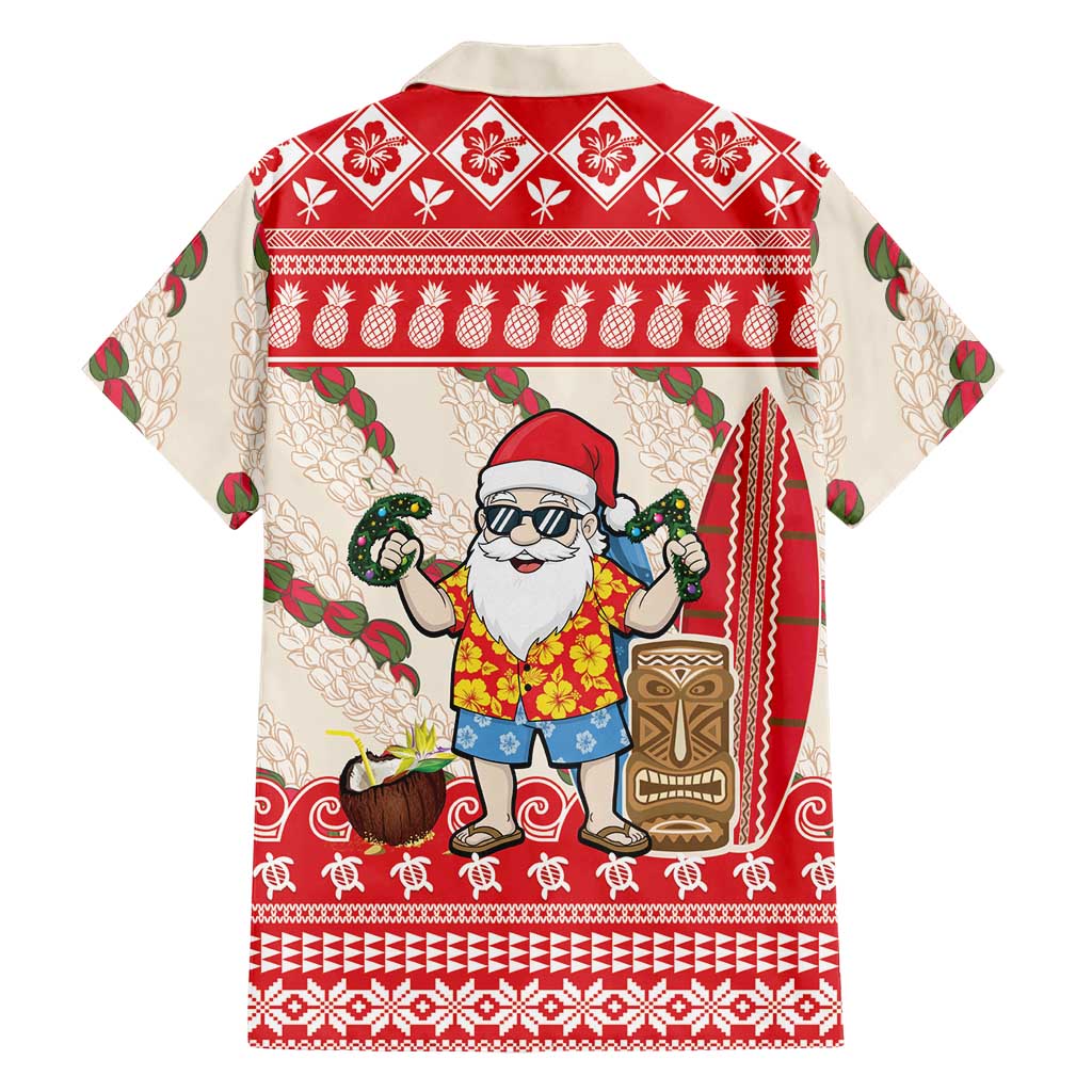 Hawaii Christmas Six Seven Family Matching Off Shoulder Maxi Dress and Hawaiian Shirt Mele Kalikimaka Funny Santa 67 Gen Alpha Slang LT14 - Polynesian Pride