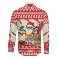 Hawaii Christmas Six Seven Family Matching Puletasi and Hawaiian Shirt Mele Kalikimaka Funny Santa 67 Gen Alpha Slang LT14 - Polynesian Pride