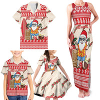 Hawaii Christmas Six Seven Family Matching Tank Maxi Dress and Hawaiian Shirt Mele Kalikimaka Funny Santa 67 Gen Alpha Slang LT14 - Polynesian Pride