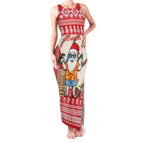 Hawaii Christmas Six Seven Family Matching Tank Maxi Dress and Hawaiian Shirt Mele Kalikimaka Funny Santa 67 Gen Alpha Slang LT14 Red - Polynesian Pride
