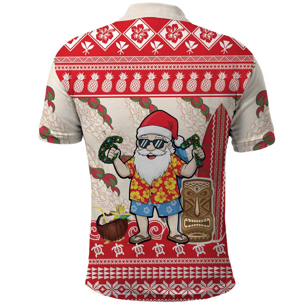 Hawaii Christmas Six Seven Polo Shirt Mele Kalikimaka Funny Santa 67 Gen Alpha Slang - Polynesian Pride