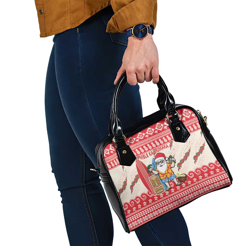 Hawaii Christmas Six Seven Shoulder Handbag Mele Kalikimaka Funny Santa 67 Gen Alpha Slang - Polynesian Pride