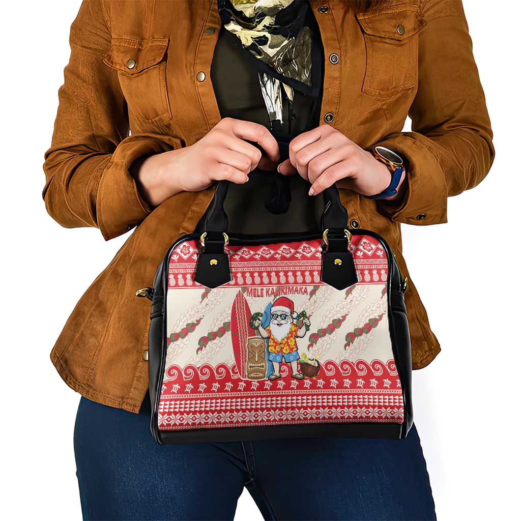 Hawaii Christmas Six Seven Shoulder Handbag Mele Kalikimaka Funny Santa 67 Gen Alpha Slang - Polynesian Pride