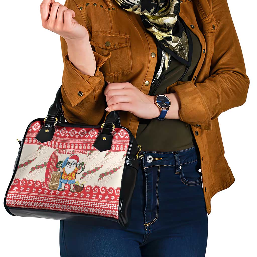Hawaii Christmas Six Seven Shoulder Handbag Mele Kalikimaka Funny Santa 67 Gen Alpha Slang - Polynesian Pride