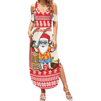 Hawaii Christmas Six Seven Summer Maxi Dress Mele Kalikimaka Funny Santa 67 Gen Alpha Slang - Polynesian Pride