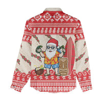 Hawaii Christmas Six Seven Women Casual Shirt Mele Kalikimaka Funny Santa 67 Gen Alpha Slang LT14 - Polynesian Pride