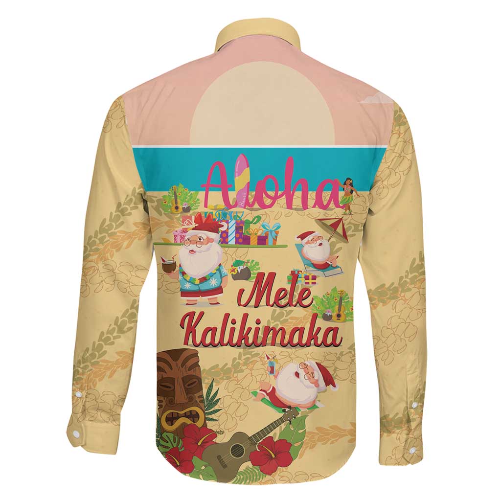 Aloha Hawaii Mele Kalikimaka Family Matching Mermaid Dress and Hawaiian Shirt Beachy Funny Santa Hawaiian Lei LT14 - Polynesian Pride