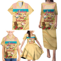 Aloha Hawaii Mele Kalikimaka Family Matching Puletasi and Hawaiian Shirt Beachy Funny Santa Hawaiian Lei LT14 - Polynesian Pride