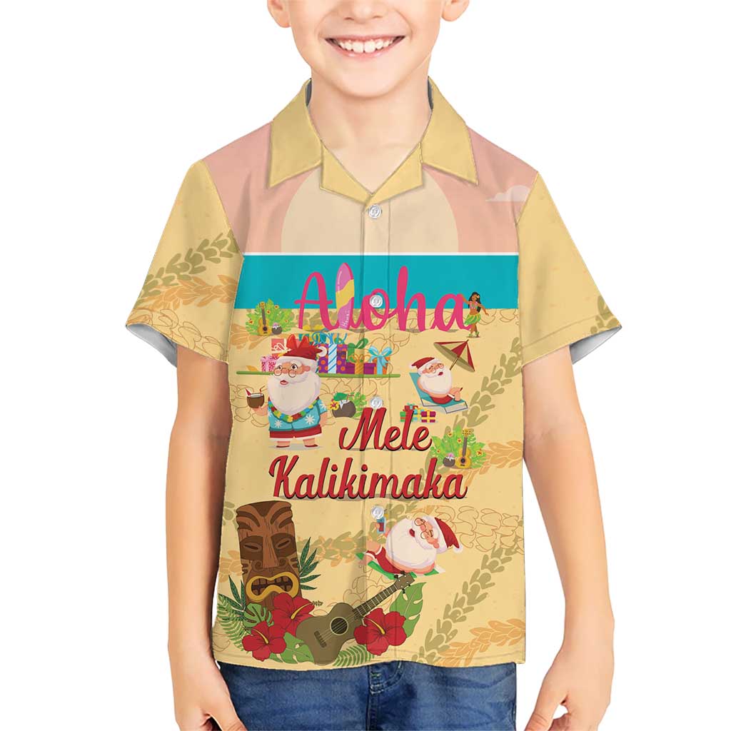 Aloha Hawaii Mele Kalikimaka Hawaiian Shirt Beachy Funny Santa Hawaiian Lei LT14 - Polynesian Pride